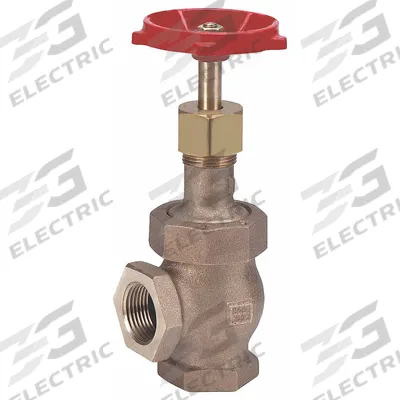 MILWAUKEE VALVE Angle Globe Valve: For Gas/Oil/Steam/Water Media, Bronze, Angle - Bronze Angle-Body General-Service Globe Valves