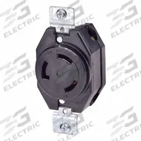 LEVITON Locking Receptacle: Non-NEMA, Black, 125/250V AC, 30 A Current Rating, 3 Poles, 3 Wires (MPN 3330). Key specifications — Brand: LEVITON.