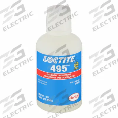 LOCTITE Instant Adhesive: 495, Plastics, 1 lb, Bottle, Clear, Thin Liquid - Instant Adhesives for Plastics