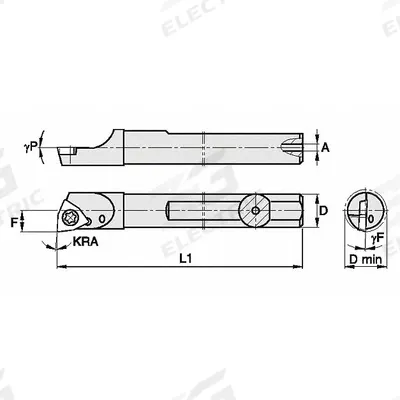 WIDIA Indexable Boring Bar: SCBIW625103R (MPN 2822603) - Indexable Boring Bars