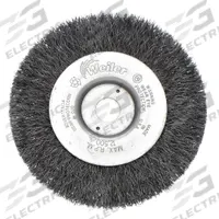 WEILER Wire Wheel Brush: Crimped Steel, 10 in Dia x 1 5/8 in Wd, 2 in Arbor, 0.014 in Fill (MPN 96024). Key specifications — Brand: WEILER.
