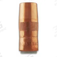 BERNARD Nozzle: Small Centerfire, 5/8 in, Conical, 1/8 in Recess, Copper (MPN NS-5818C). Key specifications — Insulation Type: Self-Insulated; Duty Rating: Standard Duty; Nozzle to Tip Relationship: 1/8 in Recess; For Contact Tip Series: Centerfire; Manufacturer Part Number: NS-5818C; Brand: BERNARD.