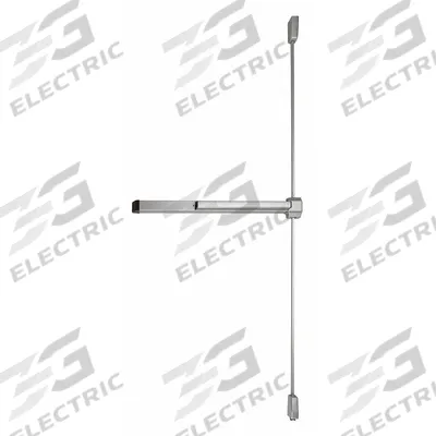 VON DUPRIN Surface Vertical Rod: 3 ft Max Door Wd - Surface Vertical Rod Push Bars