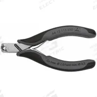 KNIPEX ESD End Cutting Nippers: 4 1/2 in Overall Lg, For 0.06 in Max Wire Thick, 7/16 in Jaw Wd (MPN 64 12 115 ESD). Key specifications — attr308479: Multi-Component; attr308478: Steel; attr324866: KNIPEX.