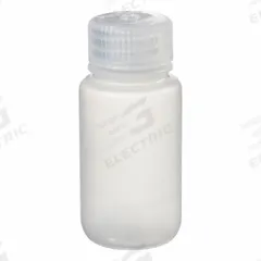 NALGENE Laboratory Bottle: PPCO, 60 mL, 2 fl oz, Closure Included, Natural, 28 mm, Polypropylene (MPN 2105-0002). Key specifications — Brand: NALGENE; Graduated: No; Body Color: Natural.