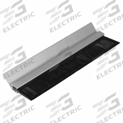 AMERICAN GARAGE DOOR SUPPLY 1" Brush Weatherseal with 7/8" 45 Deg. Angled Holder - Material Handling Parts