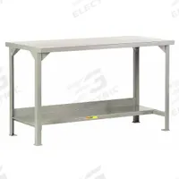 LITTLE GIANT Workbench: Fixed Ht, Steel, 60 in x 30 in, 4,500 lb Overall Load Capacity, Gray (MPN WST2-3060-36). Key specifications — Brand: LITTLE GIANT.