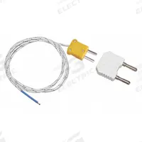 EXTECH Bead Wire Temperature Probe: -22°F to 572°F /-30°C to 300°C, ±2.5°C, Type K, Rounded Tip (MPN TP873-5M). Key specifications — Brand: EXTECH; Cable Material: Fiberglass; Cable Length: 16.4 ft; Accuracy: ±2.5 °C.