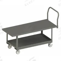 APPROVED VENDOR Platform Truck: 1,400 lb, 48 in L x 18 in W x 27 in H Deck, Solid, 12 ga Deck (MPN WHPT18485PU95). Key specifications — Side Panel Type: No Side Panels; Brand: APPROVED VENDOR; Color: Gray; Caster/Wheel Configuration: (2) Rigid.