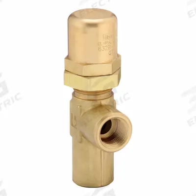 Parker Pressure Control Valve: 15 gpm, 2,600 psi Max Set, Brass - Hard-Seat Pressure Control Valves