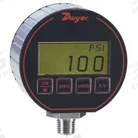 DWYER Digital Process Pressure Gauge: 0 psi to 50 psi, ±0.25% Accuracy, DPG-104, Pressure, 0 to 50. Key specifications — Accuracy: ±0.25%; Process Connection Gender: Male; Process Connection Location: Bottom; Process Connection Type: NPT; Brand: DWYER.