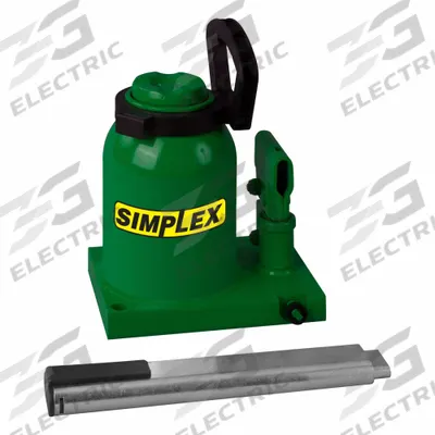 ENERPAC Hydraulic Industrial Bottle Jack: Steel, Mechanical, 22 ton Load Capacity - High-Clearance Bottle Jacks