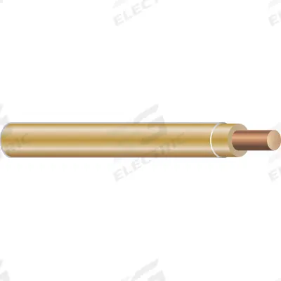 SOUTHWIRE Building Wire: Copper, 12 AWG, 1 Conductors, Solid, Tan, 2,500 ft Lg - Copper THHN/THWN Building Wires