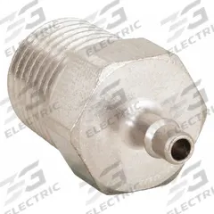 PNEUMADYNE INC Barbed Fitting Adapter: 1/8 in ID Size, Barbed x MNPT, Brass, 1 1/16 in Overall Lg (MPN EB30-1/4-5). Key specifications — Brand: PNEUMADYNE INC.