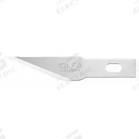 OLFA Precision Art Blade: 13/16 in Blade Lg, 0.5 mm Blade Thick, Steel, 5/16 in Blade Wd, 100 PK (MPN KB-4/S). Key specifications — attr307568: 6ZTJ9; attr307563: Steel; attr324883: OLFA.