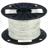 Building Wire: Copper, 18 AWG, 1 Conductors, Stranded, White, 500 ft Lg, TFFN (MPN 27022301). Key specifications — Voltage: 600 V; Brand: SOUTHWIRE.