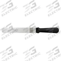 MERCER CUTLERY Spatula: 13 3/8 in Overall Lg, Stainless Steel Blade, Polypropylene Handle, Black (MPN M18820P). Key specifications — Brand: MERCER CUTLERY; Blade Material: Stainless Steel; Edge Style: Smooth; Handle Material: Polypropylene; NSF Certified: Yes; Handle Color: Black.