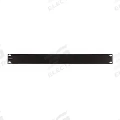 MONOPRICE Blank Panel: 1 Rack Units, 19 in Overall Wd, 1 3/4 in Overall Ht, Black, Steel (MPN 7261). Key specifications — Brand: MONOPRICE; Product Type: Blank Panel; Color: Black; Material: Steel.