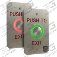 BEA Exit Push Button: 4 1/2 in Ht, 5/8 in Dp, 2 3/4 in Wd, ADA Compliant, Stainless Steel, Gray (MPN 10PIEZO241). Key specifications — Product Type: Exit Push Button; Operation Type: Push Button; ADA Compliant: Yes; Brand: BEA; Color: Gray.