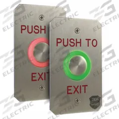 BEA Exit Push Button: 4 1/2 in Ht, 5/8 in Dp, 2 3/4 in Wd, ADA Compliant, Stainless Steel, Gray (MPN 10PIEZO241). Key specifications — Product Type: Exit Push Button; Operation Type: Push Button; ADA Compliant: Yes; Brand: BEA; Color: Gray.