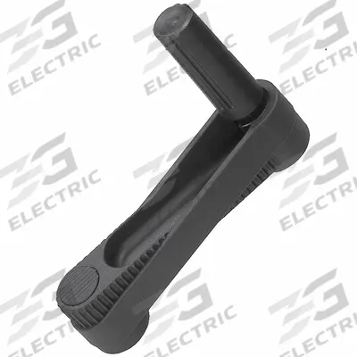 KIPP Crank Handle: Steel w/ Fold Away Plastic Grip, 1/2 in Bore Dia - Crank Handles with Folding Grip
