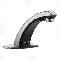 SLOAN Bathroom Sensor Faucet: Optima, Brass, Chrome Finish, Single-Post, Plug-In, Back-Check Tee (MPN ETF-80-4-PLG-TEE-CP-0.5GPM-MLM-IR-FCT). Key specifications — Brand: SLOAN; Includes: Solenoid Assembly; Series: Optima.