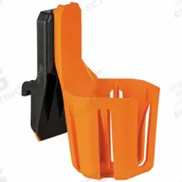 KLEIN TOOLS Cup Holder Rail Attachment: 6 3/16 in W x 7 5/8 in H x 4 3/16 in L, Plastic (MPN 54817MB). Key specifications — attr1135742: Dark Gray; attr1124857: KLEIN TOOLS; attr1135744: 807KL4; attr1135747: Plastic; attr1135819: Mobile Workstations; attr1135812: One-Handed Release.