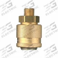 PARKER Quick Connect Socket: 3/8 in Body Size, 1/4 in Hose Fitting Size, 1/4"-18 Thread Size, Ball (MPN 30KAAN13SPN). Key specifications — Brand: PARKER; Thread Size: 1/4"-18; Coupling Locking Type: Ball; Hose Fitting Gender: Male.