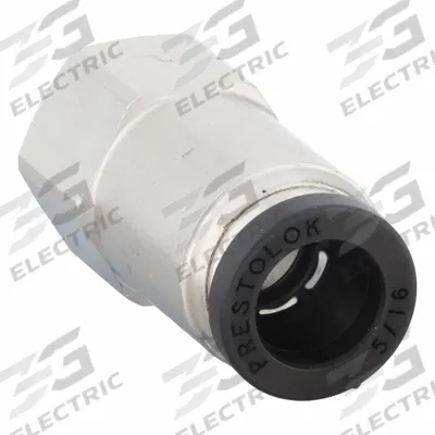 PARKER Push-Fit Fitting: 5/16 in OD x 1/8 in Pipe Size, Push-to-Connect x FNPTF - Nickel-Plated Brass Tube Fittings