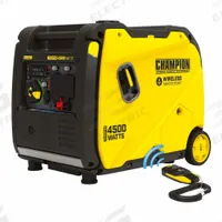 CHAMPION POWER EQUIPMENT Portable Generator: Inverter, Gasoline, 3,500 W Running, 4,500 W Starting (MPN 201324). Key specifications — CARB Compliant: No; Includes GFCI Outlets: No; Parallel Configuration Capable: Yes; Rated Voltage: 120V AC; Carbon Monoxide (CO) Shutdown: Yes; Generator Brand: Champion.