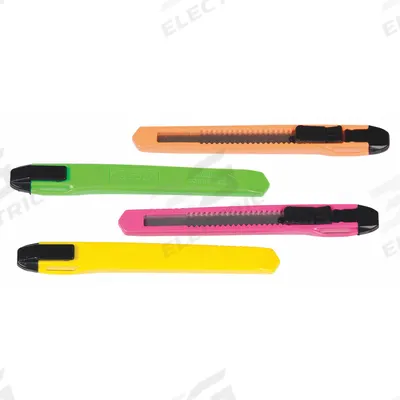 APPROVED VENDOR Snap-Off Utility Knife: 5 1/2 in Overall Lg, Plain, 13 Segments - 9mm Blade Snap-Off Knives