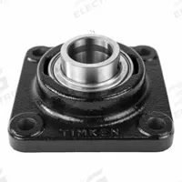 TIMKEN Flange Mount Bearing: Radial Ball, 2 11/16 in Bore, Cast Iron, Set Screws, 7 3/8 in Lg (MPN YCJ 2-11/16 SGT). Key specifications — Bore Type: Cylindrical; Brand: TIMKEN; Lubricant Material: NLGI 2 Lithium Complex Grease; Mounting Bolt Size: 5/8 in; Split Housing: Not Split; System of Measurement: Inch.