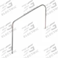 SPECTRUM Stair Rail: 12 in Setback, Dia 1.9 in, 0.145 in Thick, Fixed Legs, 64 5/8 in Ht, 48 in Wd (MPN 35125-48-.145). Key specifications — attr997232: SPECTRUM; attr997219: Silver; attr997224: Stainless Steel; attr997229: Stair Rail; attr1011527: ADA Compliant; attr1011531: Electropolished; attr1011535: Fixed Legs; attr1011536: 304L.