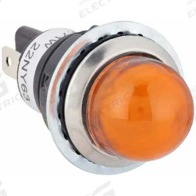 Dayton Raised Panel Light: 18 mm Panel Mounting Hole Dia, LED - LED Indicator Pilot Lights