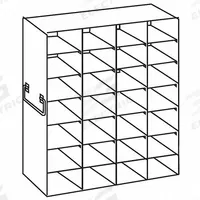 Upright Freezer Rack: 28 3/4 in Overall Lg, 8 3/8 in Overall Wd, Stainless Steel, Handles (MPN 0440298). Key specifications — Includes: Handles; Material: Stainless Steel; Product Type: Upright Freezer Rack; Brand: COLE-PARMER.