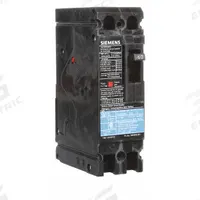 SIEMENS Molded Case Circuit Breaker: 60 A Amps, 10kA at 240V AC, Fixed, Load Side Lug, Any, ED2 (MPN ED22B060). Key specifications — Phase Connection: Any; Instantaneous Trip: Fixed; Terminal Connection: Load Side Lug; Series: ED2; Max. AIR Rating: 10kA at 240V AC.