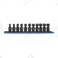 GEARWRENCH Socket Set: 3/8 in Drive Size, Small Set (0-50 pieces) Set Size, 11 Pieces, (11) 6-Point (MPN 84975). Key specifications — attr1204251: GEARWRENCH; attr1215453: 3/8 in; attr1215454: 8 mm to 19 mm; attr1224229: Friction.