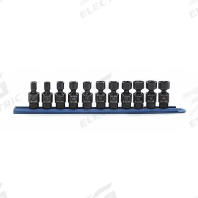 GEARWRENCH Socket Set: 3/8 in Drive Size, Small Set (0-50 pieces) Set Size, 11 Pieces - Metric Impact Socket Sets