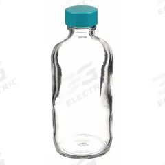 QORPAK Sampling Bottle: 120 mL, Colorless, 22-400, Urea, 24, Polyethylene/PTFE, Type III (MPN GLC-01123). Key specifications — Body Color: Colorless; Pre-Cleaned: None; Body Material: Soda Lime Glass; Brand: QORPAK; Screw Closure Size: 22-400; Graduated: No; USP Specification: Type III; Closure Attached: Attached.