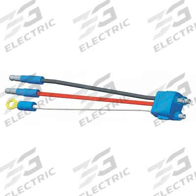 GROTE Pigtail: Slim-Line 0.18 in Male Bullet/Ring Terminal/Straight Male PL-3 Connector - Automotive Pigtails
