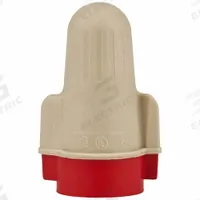 3M Twist-On Wire Connectors: Red/Tan, Wire Sizes 22 AWG – 8 AWG, 600 V, 750, PK (MPN T/R+Jug). Key specifications — Brand: 3M; Maximum Wire Combination: (5) 12 AWG; Manufacturer Part Number: T/R+Jug; Minimum Wire Combination: (2) 18 AWG.