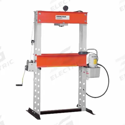 POWER TEAM Hydraulic Presses: Air, H-Frame - Air-Operated H-Frame Hydraulic Presses