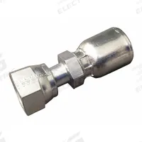 AEROQUIP Hydraulic Crimp Fitting: Steel x Steel, Straight, -4 For Hose Dash Size, ORS x Crimp (MPN FJ3468-0404S). Key specifications — Fitting Gender: Female x Genderless; Fitting Connection Type: ORS x Crimp; For Hose Dash Size: -4; Thread Size: 9/16"-18; Brand: AEROQUIP.