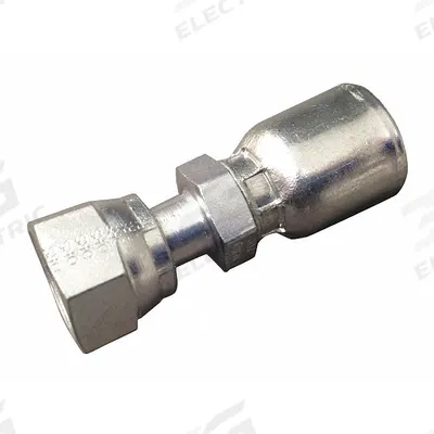 AEROQUIP Hydraulic Crimp Fitting: Steel x Steel, Straight, -4 For Hose Dash Size - Aeroquip Crimp Hydraulic Hose Fittings with ORS Connection