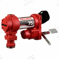 FILL-RITE Electric Drum Pump: 24 V DC, 1/4 hp HP, 20 gpm Max. Flow Rate, Pump Only, Cast Iron, Bung (MPN FR4406H). Key specifications — Brand: FILL-RITE; Meter: Not Included.