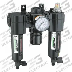 SPEEDAIRE Filter/Regulator/Lubricator: 3/8 in NPT, 51 cfm, 250 psi Max Op Pressure, 5 micron (MPN 7D694). Key specifications — attr109524: SPEEDAIRE.