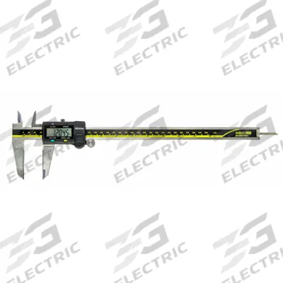 MITUTOYO Carbide Jaw 4-Way Digital Caliper: 0.0005 in to 12 in /0.01 mm to 300 mm - Digital Calipers with SPC Output for General Use