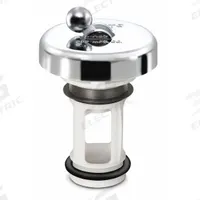 APPROVED VENDOR Drain Stopper: 1 3/8 in Overall Dia, Plastic, Chrome-Plated, Silver, Push and Pull (MPN P-700). Key specifications — Material: Plastic; Color: Silver; Brand: APPROVED VENDOR; Application: Sink.