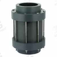 PLAST-O-MATIC Check Valve: Poppet, Inline Valve Body, 1 1/2 in Pipe Size, PVC, For Corrosives Media (MPN CKS150VT-NC-PV). Key specifications — Brand: PLAST-O-MATIC; Poppet Material: FKM.
