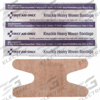 FIRST AID ONLY Adhesive Bandage: Knuckle Bandages, 1 1/2 in Wd, 3 in Lg